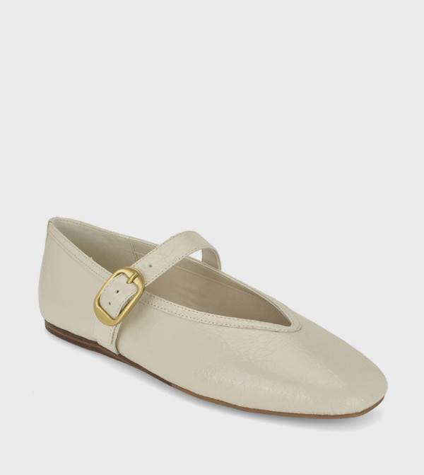 ANCEE3 Textured Mary Jane Shoes