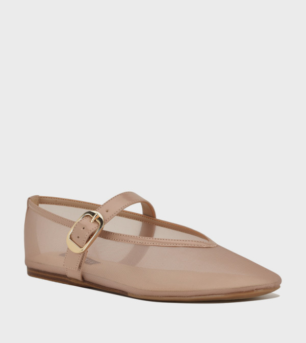 VANCEEN Mesh Almond Toe Mary Janes