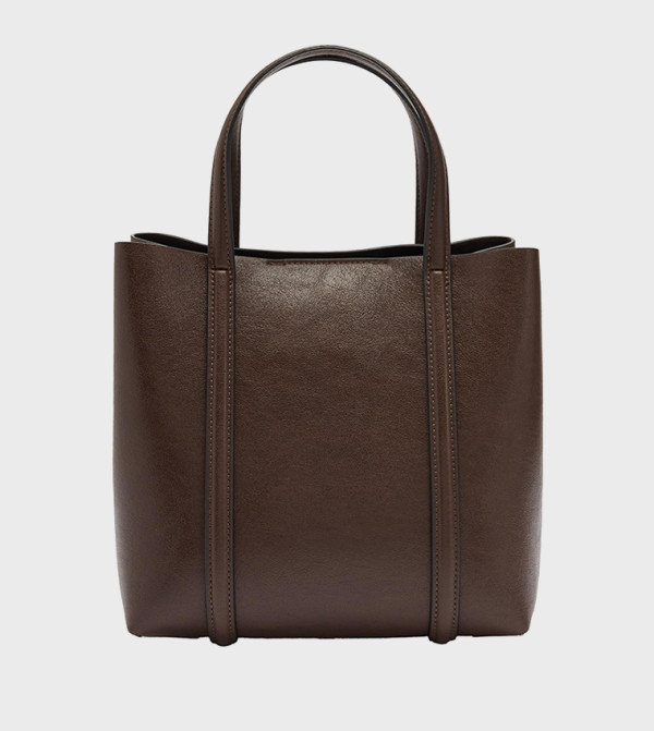 Solid Zip Tote Bag, Medium