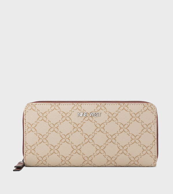 Monogram Patterned Zip Wallet