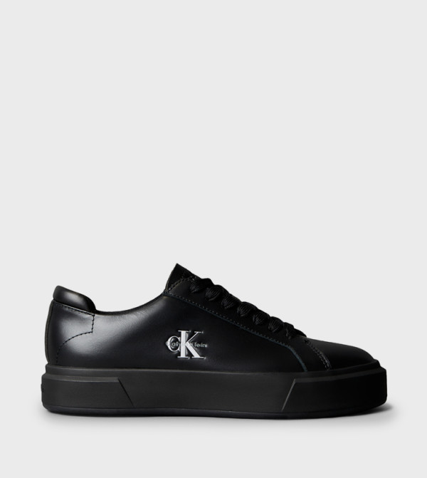 Logo Printed Basket Cupsole Lace-Up Sneakers