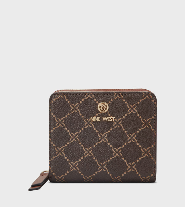 Patterned Zip Around Wallet