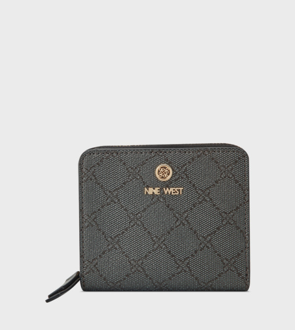 Patterned Zip Around Wallet