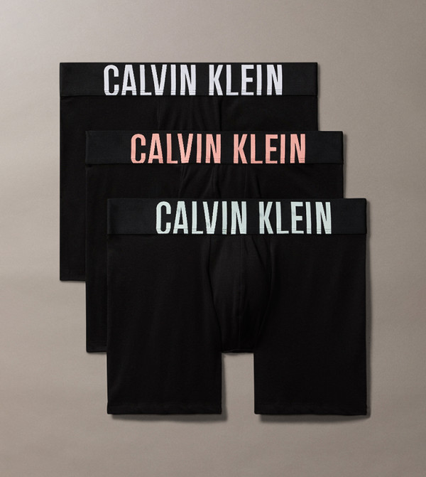 3-Pack Logo Waistband Trunks