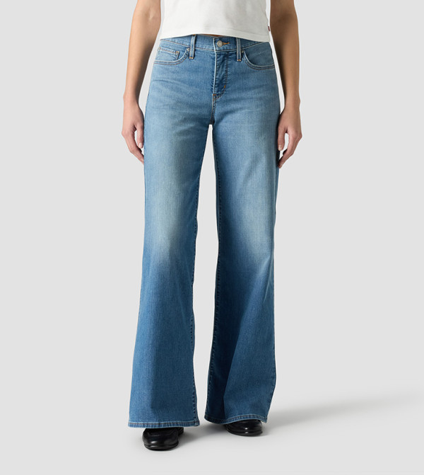 318 Washed Shaping Wide Leg Jeans