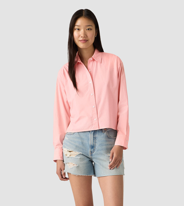 قميص قصير بكم طويل 