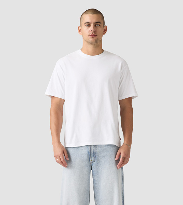 Solid Short Sleeves Boxy Fit T-Shirt