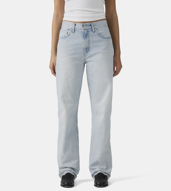 Easy Dad Washed Straight Fit Jeans