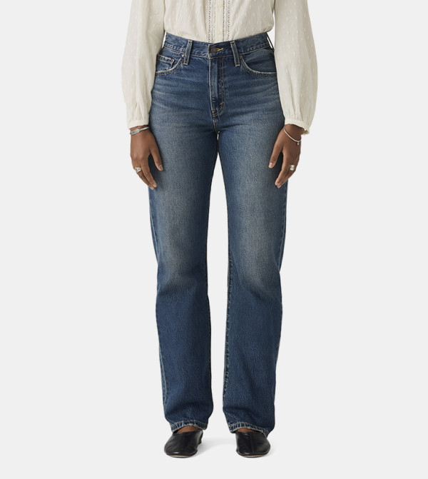 Easy Dad Washed Straight Fit Jeans