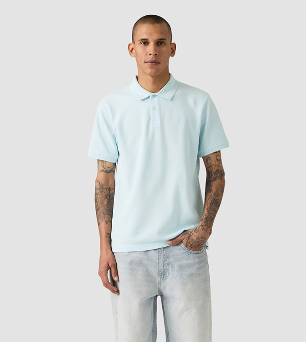 Logo Embroidered Short Sleeves Polo T-Shirt