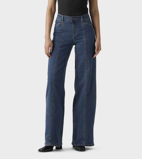 318 Seamed Wide Leg Jeans