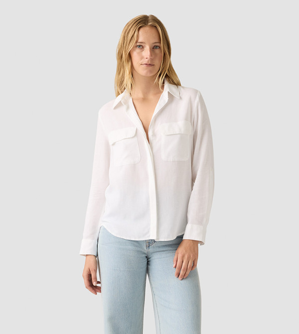 ELAINE Solid Utility Shirt