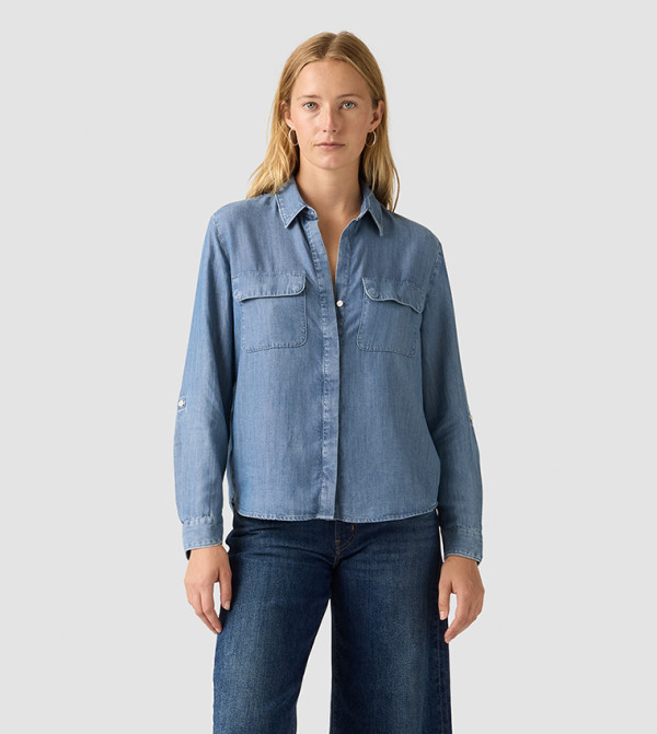 ELAINE Solid Utility Shirt