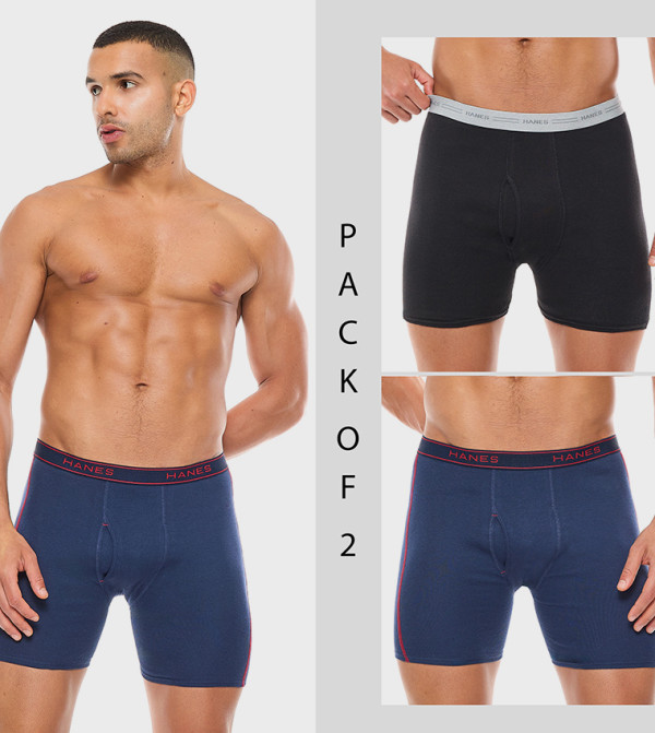 Pack of 2 Logo Waistband Boxer Briefs