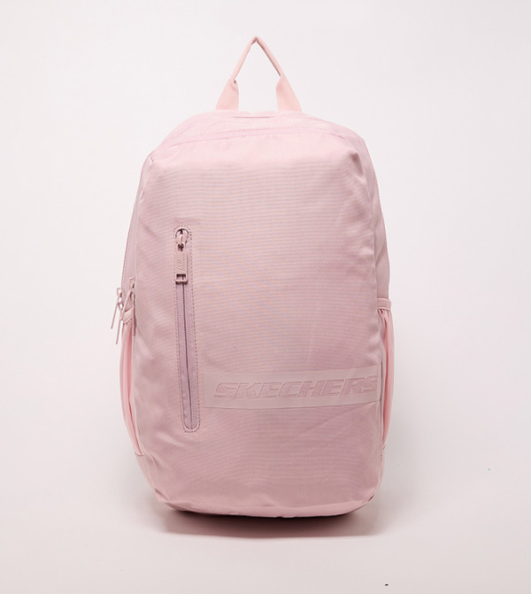 Logo Detail Zippered Backpack