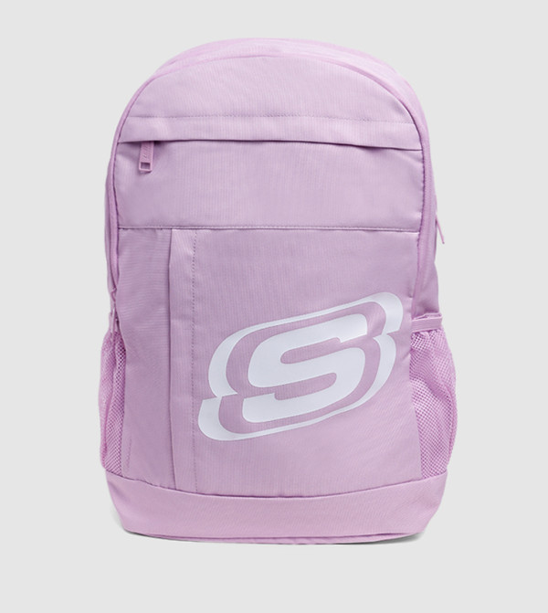 CENTRAL Logo Printed Zippered Backpack