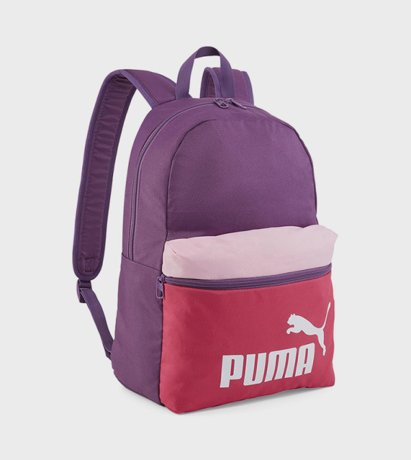 Phase Color Block Front Pocket Backpack