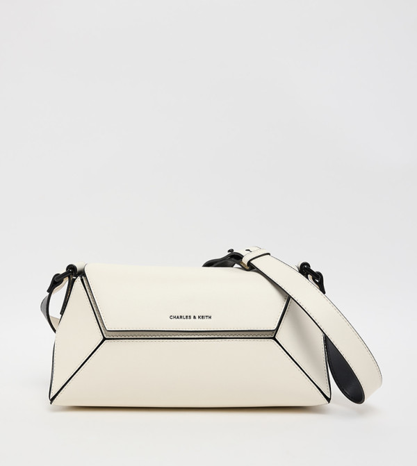 Textured Flap Crossbody Bag