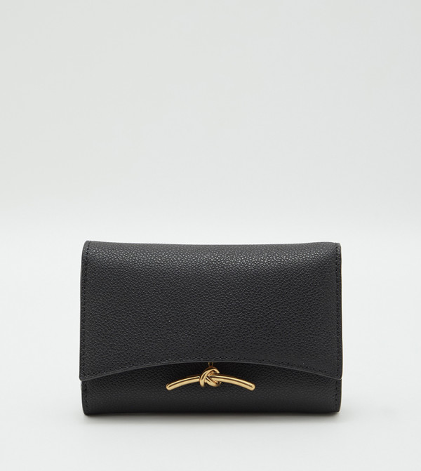 Huxley Metallic Accent Front Flap Wallet 
