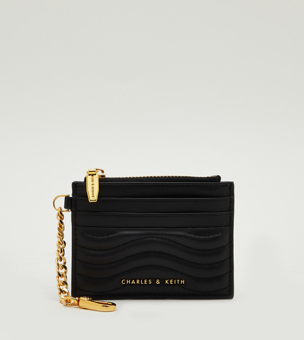 Aubrielle Stitch Detailed Cardholder with Zip Closure