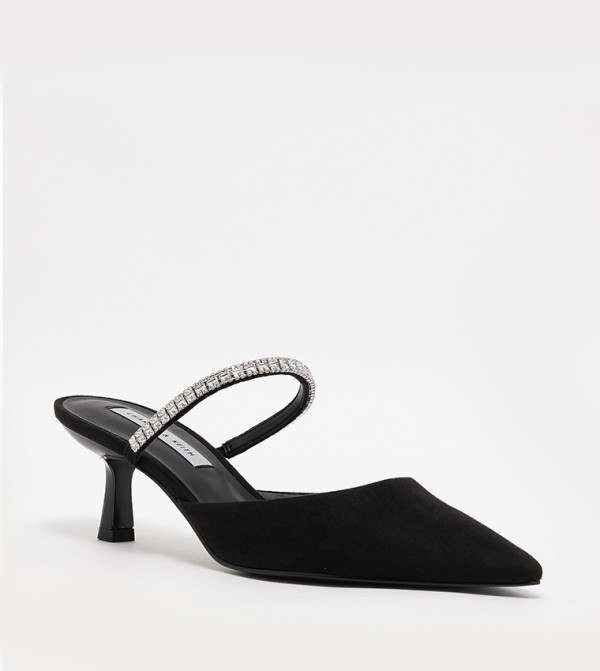 AMBROSIA Gem Embellished Mule Pumps