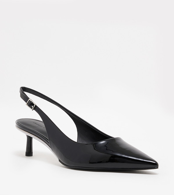 PATENT Pointed Toe Slingback Pumps