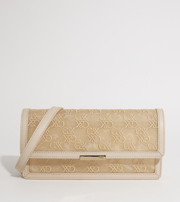 Logo Embroidered Crossbody Bag