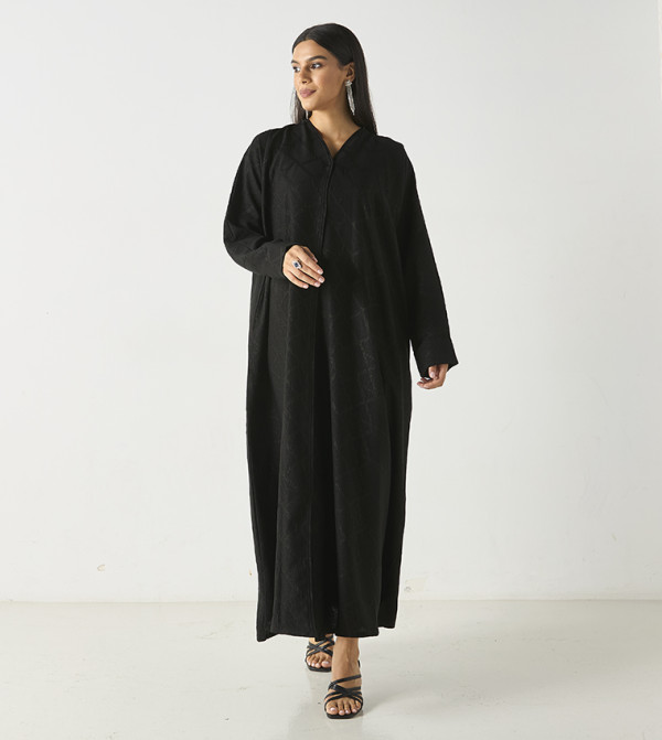 Patterned Abaya with Hijab