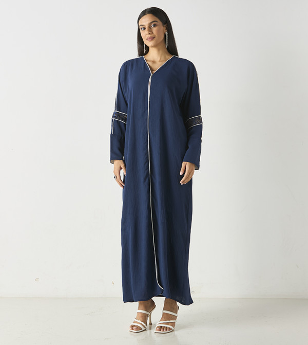 Embroidered Abaya with Hijab