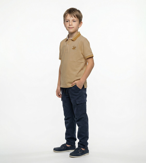 Logo Detail Short Sleeves Polo T-Shirt