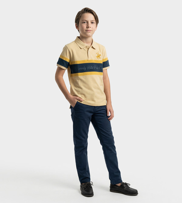 Logo Printed Short Sleeves Polo T-Shirt