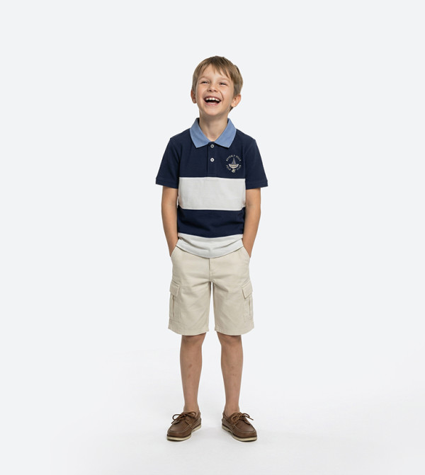 تيشيرت بولو بلونين كم قصير 