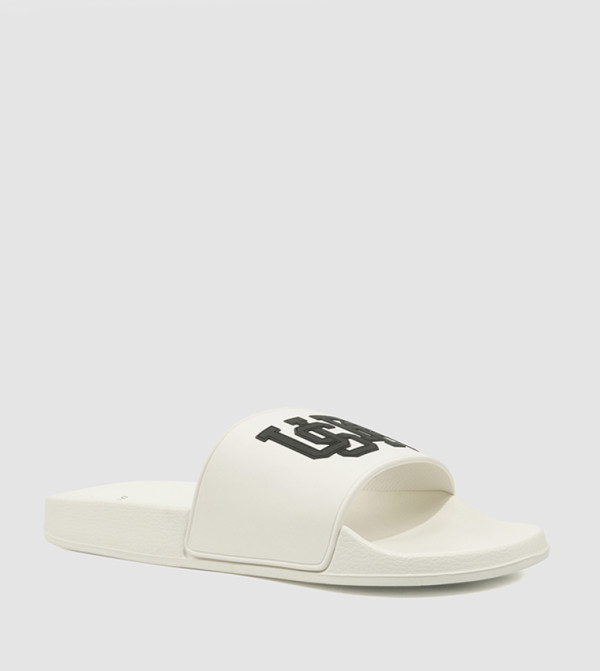 Logo Detail Open Toe Slides