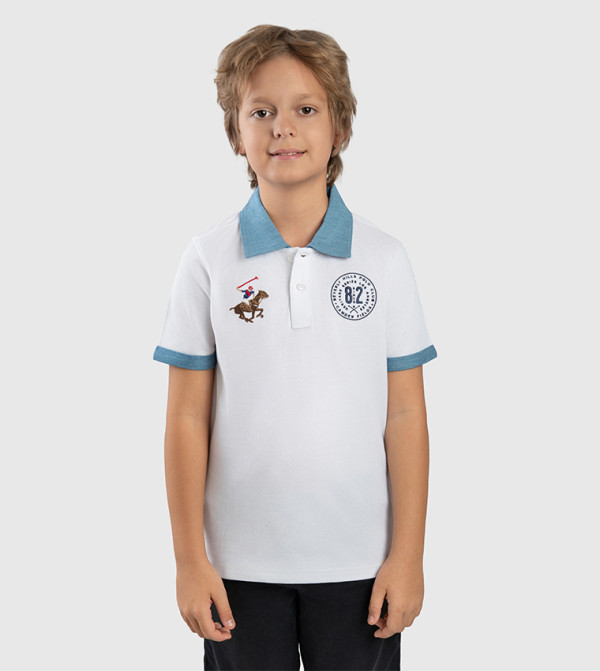 Logo Embroidered Polo T-Shirt