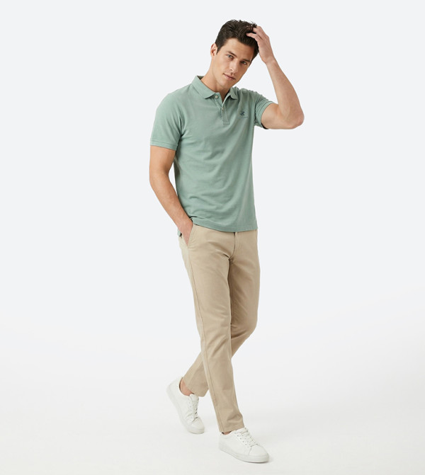 Logo Detail Core Pique Polo T-Shirt