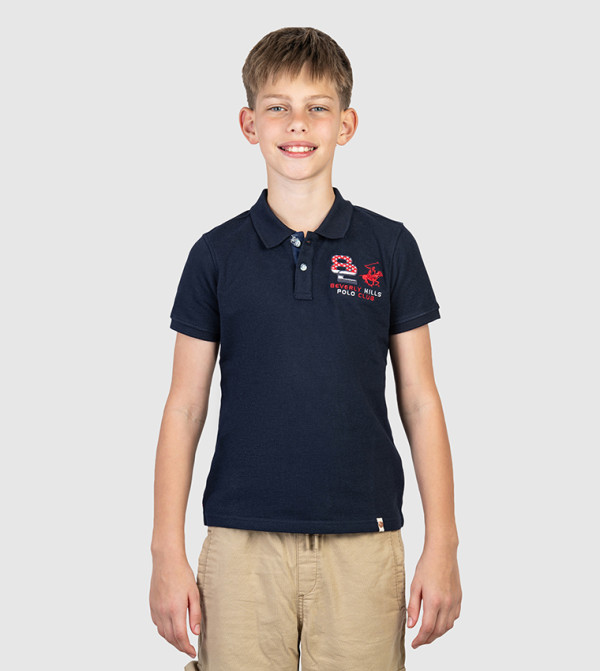 Logo Embroidered Short Sleeves Polo T-Shirt