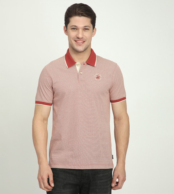 Logo Embroidered Short Sleeves Polo T-Shirt