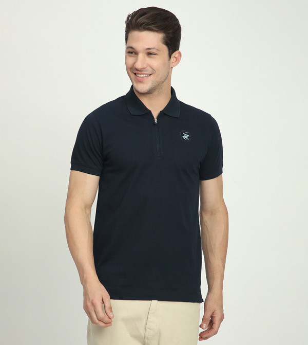 Logo Embroidered Short Sleeves Polo T-Shirt
