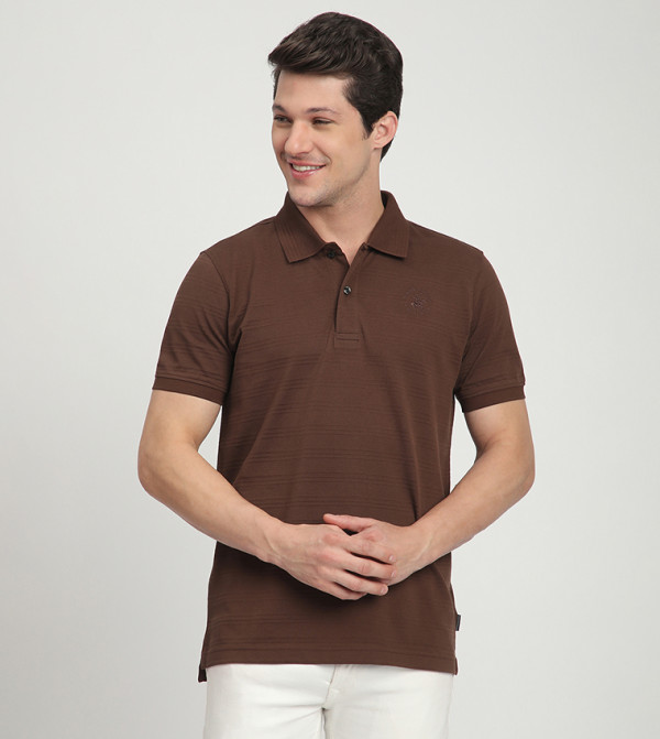 Logo Embroidered Short Sleeves Polo T-Shirt