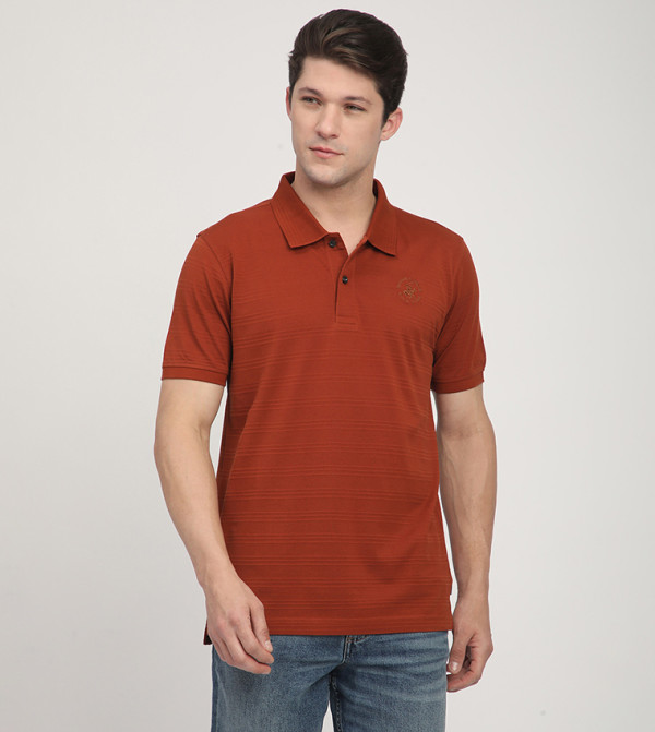 Logo Embroidered Short Sleeves Polo T-Shirt