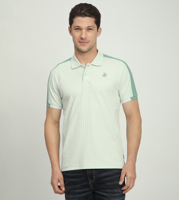 Logo Embroidered Short Sleeves Polo T-Shirt