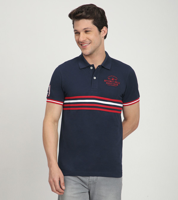 Logo Embroidered Short Sleeves Polo T-Shirt
