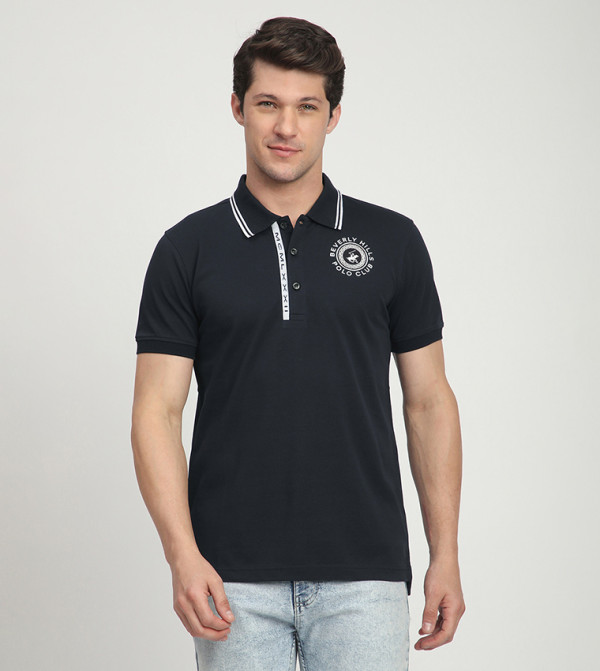 Logo Detail Short Sleeves Polo T-Shirt