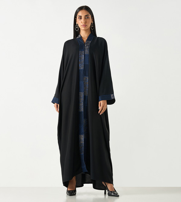 Embroidered Flared Sleeves Abaya