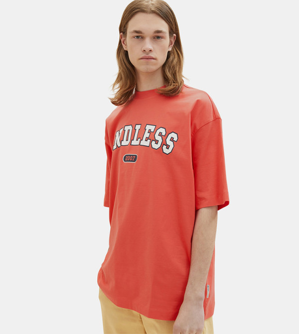 Striped Sleeves Oversized T-Shirt