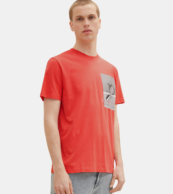 Photo Print Short Sleeves T-Shirt