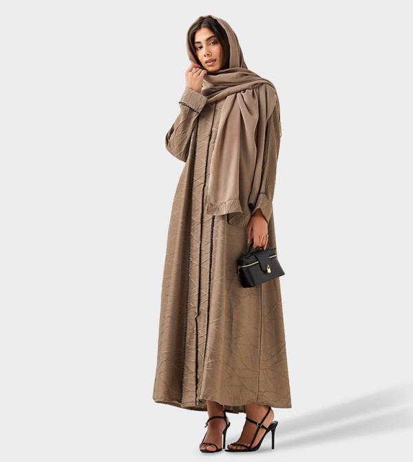 Embroidered Woven Abaya