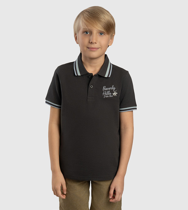 Logo Embroidered Polo T-Shirt