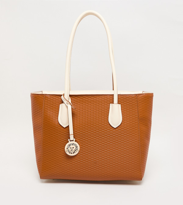 شنطة توت جلد صناعي بسحاب 