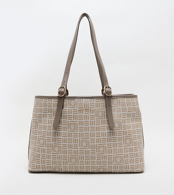 Patterned PU Shoulder Bag